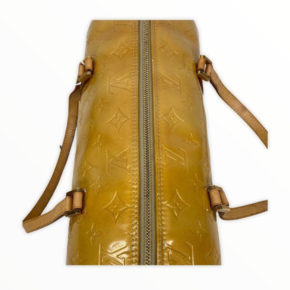 LOUIS VUITTON BEDFORD BEIGE VERNIS YELLOW 874125 - Picture 8 of 13